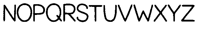 Tortoise Cut Font UPPERCASE