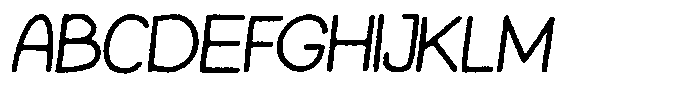 Tortoise Eroded Italic Font UPPERCASE