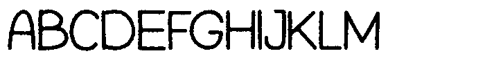 Tortoise Eroded Font UPPERCASE