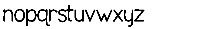 Tortoise Regular Font LOWERCASE