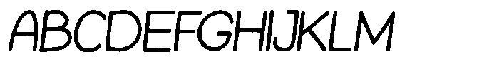 Tortoise Rough Italic Font UPPERCASE
