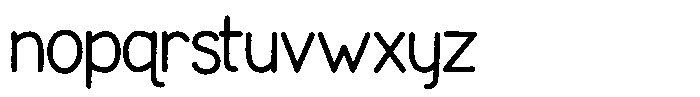 Tortoise Worn Font LOWERCASE