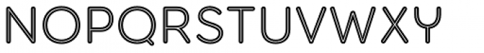 Torus Inline Regular Font UPPERCASE