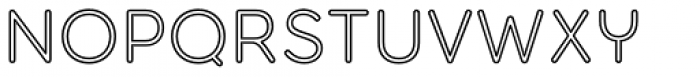 Torus Outline Regular Font UPPERCASE