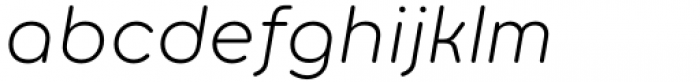 Torus Pro Light Italic Font LOWERCASE