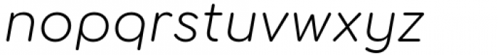 Torus Pro Light Italic Font LOWERCASE