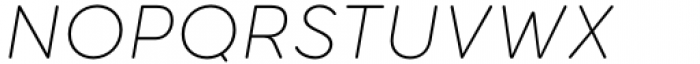 Torus Pro Thin Italic Font UPPERCASE