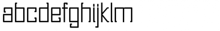 Toshiko ExtraLight Font LOWERCASE