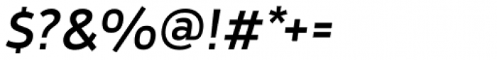 Tosia Medium Italic Font OTHER CHARS