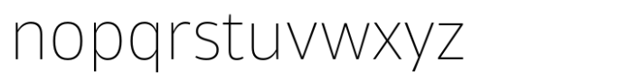 Tosia Nova Thin Font LOWERCASE