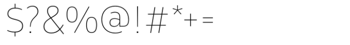 Tosia Nova Ultra Thin Font OTHER CHARS