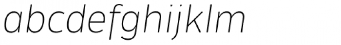 Tosia Thin Italic Font LOWERCASE