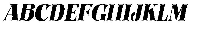 Tosken Italic Italic Font UPPERCASE