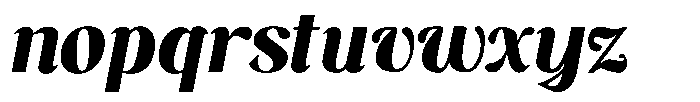 Tosken Italic Italic Font LOWERCASE