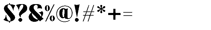 Tosken Regular Font OTHER CHARS