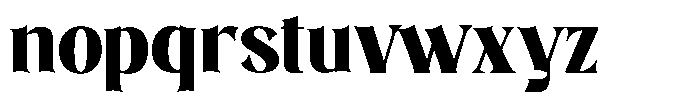 Tosken Regular Font LOWERCASE