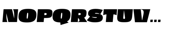 Total Black Display Italic Font UPPERCASE