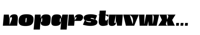 Total Black Display Italic Font LOWERCASE
