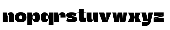 Total Black Heavy Font LOWERCASE