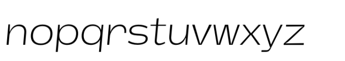 Total Black Thin Italic Font LOWERCASE