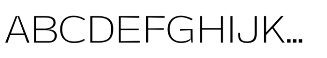 Total Black Thin Font UPPERCASE