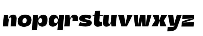 Total Black Ultra Italic Font LOWERCASE