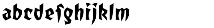 Totally Gothic Font LOWERCASE