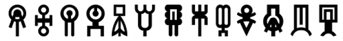 Totem Forms Font LOWERCASE