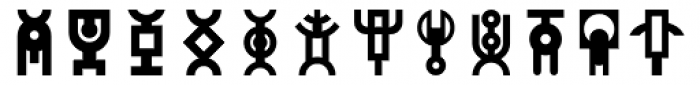 Totem Forms Font LOWERCASE