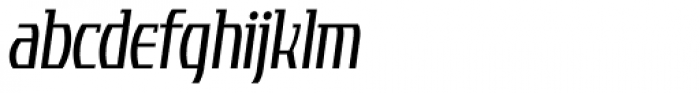 Tourandot Pro Cond Light Italic Font LOWERCASE