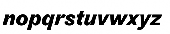 Touvlo Extra Bold Italic Font LOWERCASE