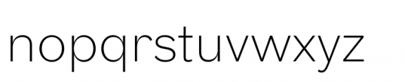 Touvlo Extra Light Font LOWERCASE