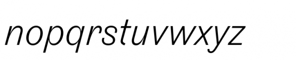 Touvlo Light Italic Font LOWERCASE