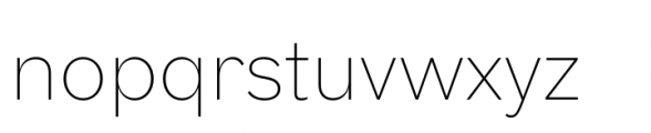 Touvlo Thin Font LOWERCASE