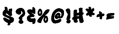 Toxic Rebel Regular Font OTHER CHARS