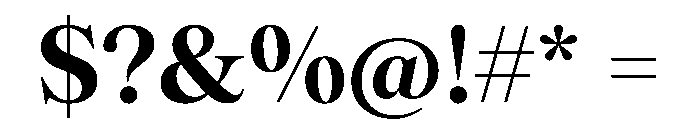 Tobias TRIAL Bold Instance Font OTHER CHARS