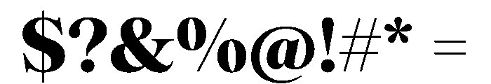 Tobias TRIAL Heavy Instance Font OTHER CHARS
