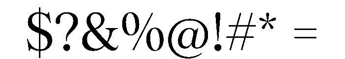 Tobias TRIAL Regular Instance Font OTHER CHARS