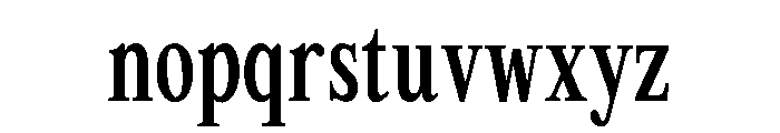 Tof Gravitas Boldcondensed Font LOWERCASE