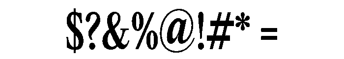 Tof Gravitas Extraboldcondensed Font OTHER CHARS