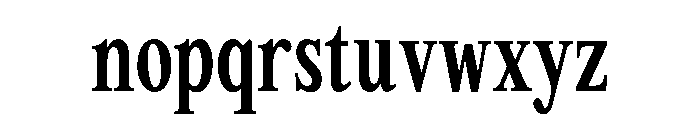 Tof Gravitas Extraboldcondensed Font LOWERCASE