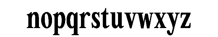 Tof Gravitas Heavycondensed Font LOWERCASE