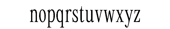 Tof Gravitas Lightcondensed Font LOWERCASE