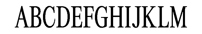 Tof Gravitas Mediumcondensed Font UPPERCASE