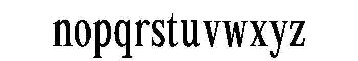 Tof Gravitas Semiboldcondensed Font LOWERCASE