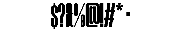 Tof Yugen Bold Condensed Font OTHER CHARS
