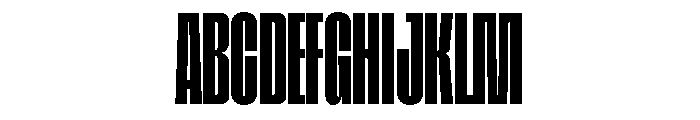 Tof Yugen Bold Condensed Font UPPERCASE
