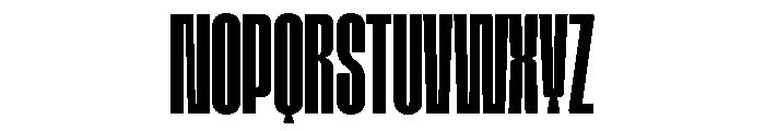 Tof Yugen Bold Condensed Font UPPERCASE