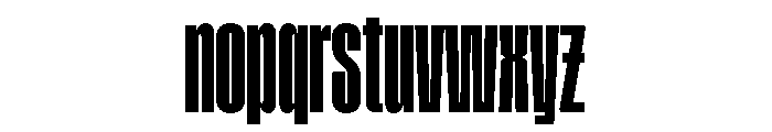 Tof Yugen Bold Condensed Font LOWERCASE