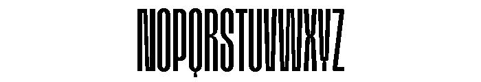 Tof Yugen Book Condensed Font UPPERCASE